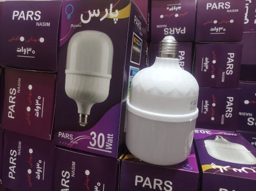 لامپ 30 وات پارس نسیم PE_30 نور سفید مهتابی پایه E27 استوانه همراه با گارانتی سلامت کالا